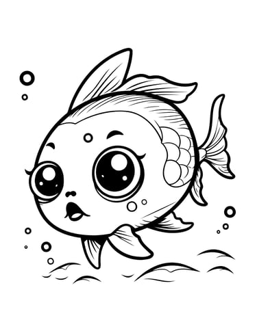 coloriage poisson