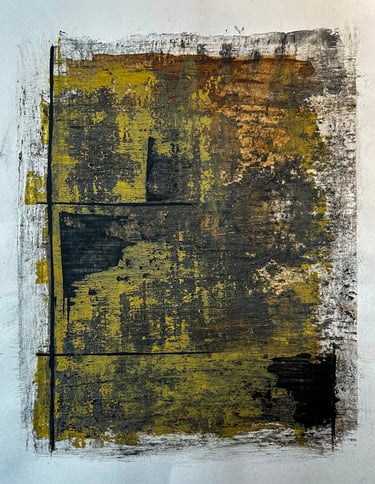 Ink ash and natural pigments painting on paper. Laurence Moracchini Brighton Sussex artist