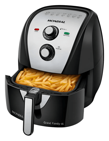 Fritadeira Air Fryer Mondial Afn-60-bi Preto 6 L 1900w 110v