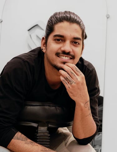 Photo of a Tattoo Artist smiling