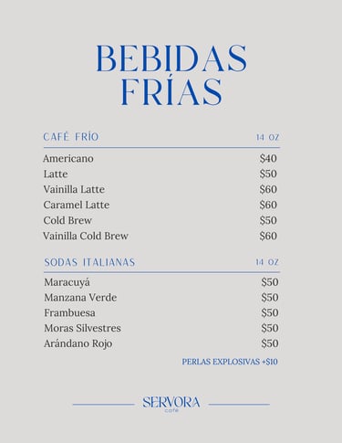 Bebidas Frías