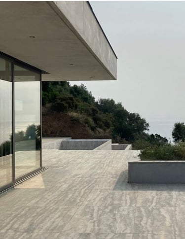 Trawertyn na taras, szary kamień naturalny