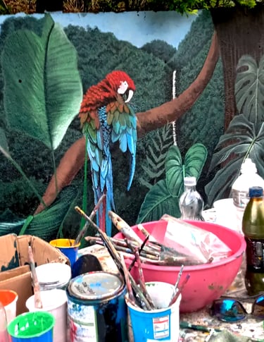 oleos y murales en playa jaco costarica. murals playa jaco and custom oil and acrilics paints