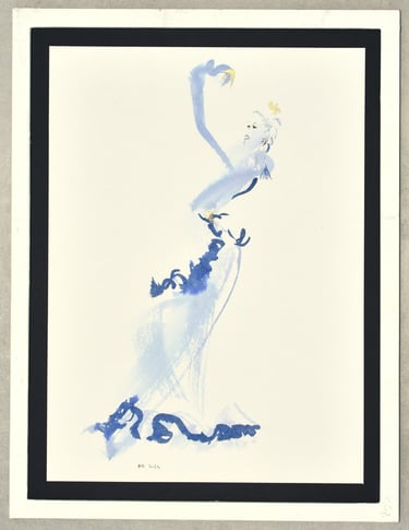 flamenco dessin à l'encre ink drawing Sète