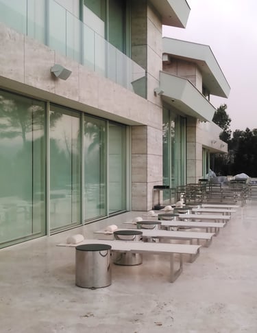 Trawertyn na taras jasny Bianco, kamień naturalny