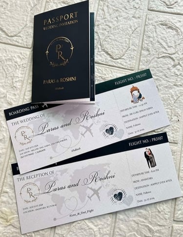 Passport Invitation by Geet Events