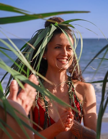 Teani, présidente et professeur d'ori tahiti (danse tahitienne) à Montpellier