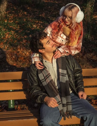 northern virginia couples photoshoot session at crockett park during golden hour