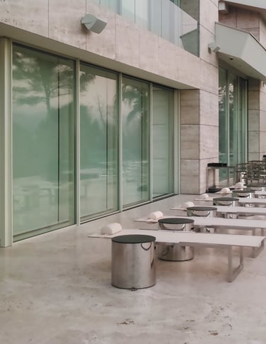 Trawertyn na taras jasny Bianco, kamień naturalny