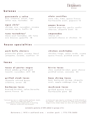 botanas - mexican food - tacos - best tacos chicago - cocktail lounge - Birria