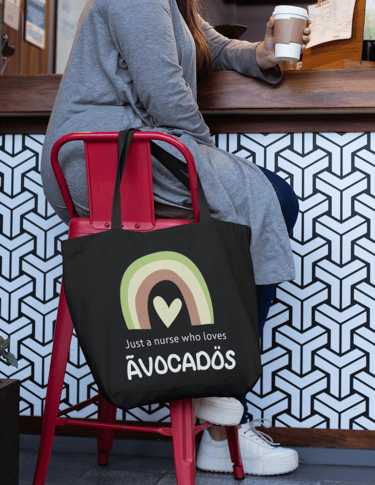 Just A Nurse Who Love Avocados Tote Bag