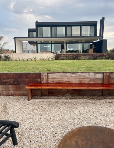 a bench with a bench and a bench in the background