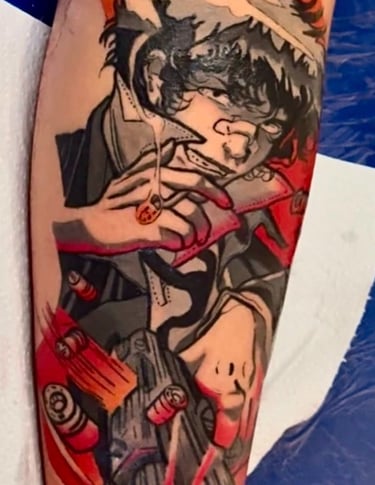 tatuaje estilo anime