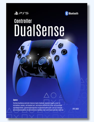 DualSense Controller Flyer Design