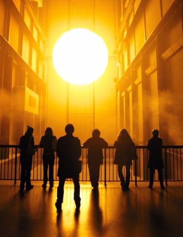 "The Weather Project" - Olafur Eliasson Exibida na Tate Modern em Londres.