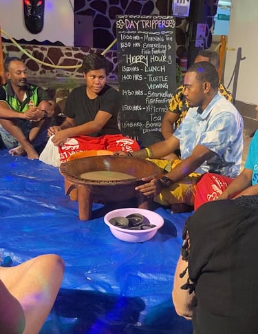 Ceremonia de kava en beachcomber island