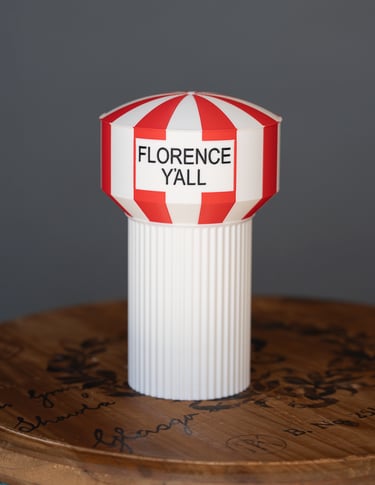 image of 3d printed florence y'all water tower