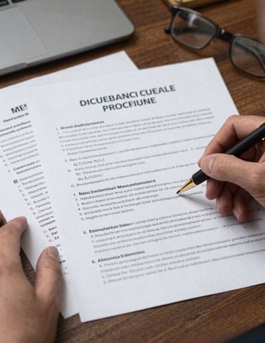 Mano firmando un documento para trámites legales y notariales en Colombia: apostillas, contratos