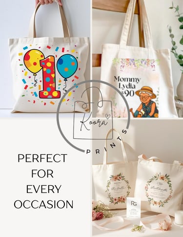 Customized pouches for events and giveaways