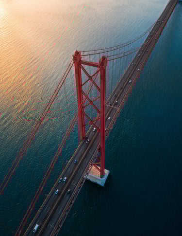 a bridge spanning the width of a bridge