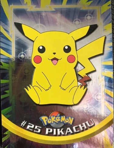 Promo pikachu jumbo foil topps serie 1