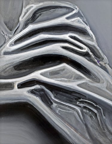 Original acrylic painting concerning light and shadow.