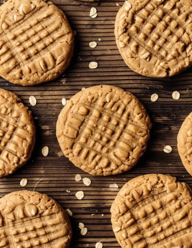 Soft Chewy peanut butter oatmeal cookies