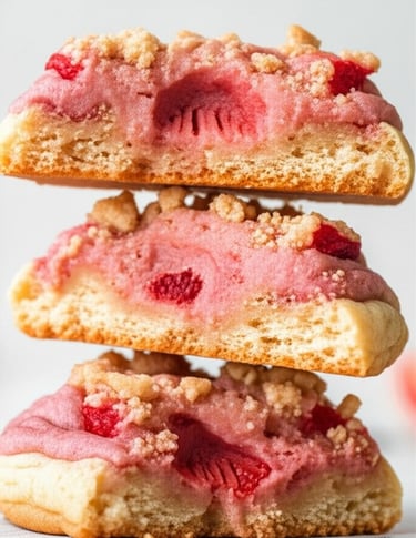 thick strawberry crunch cookies