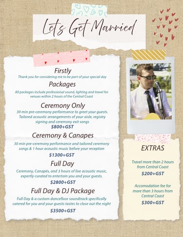 Wedding musician price