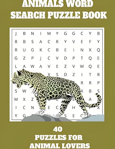 Animals Word Search Puzzle Book