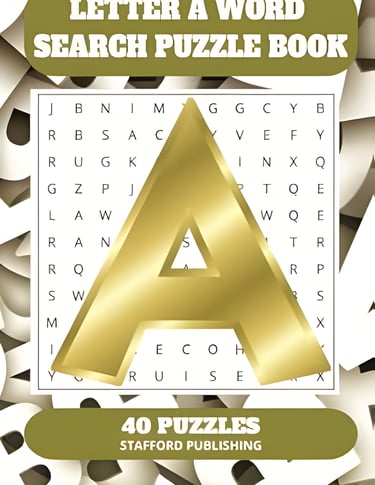 Letter A Word Search Puzzle Book