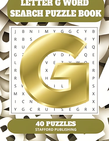 Letter G Word Search Puzzle Book