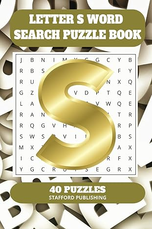 Letter S Word Search Puzzle Book