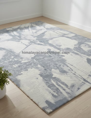 Custom bespoke handmade rugs crafted in Nepal – abstract design-Himalaya Carpet Industries