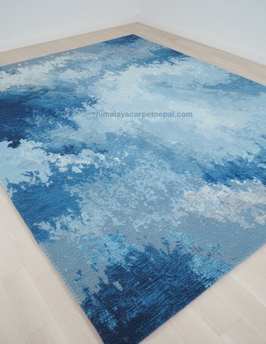 Custom bespoke handmade rugs crafted in Nepal – abstract design-Himalaya Carpet Industries