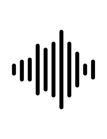 Soundwave icon for high acoustic performance