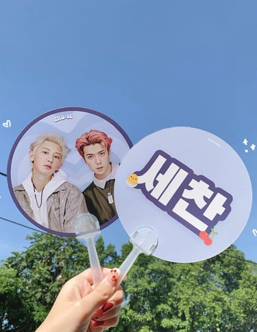 Kpop EXO Custom Handfan Printing