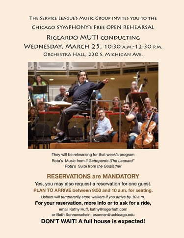 CSO Open Rehearsal Flyer