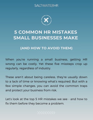 Common HR Mistakes