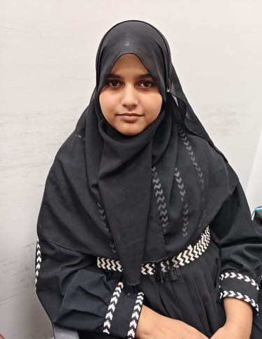 Student participating in online course