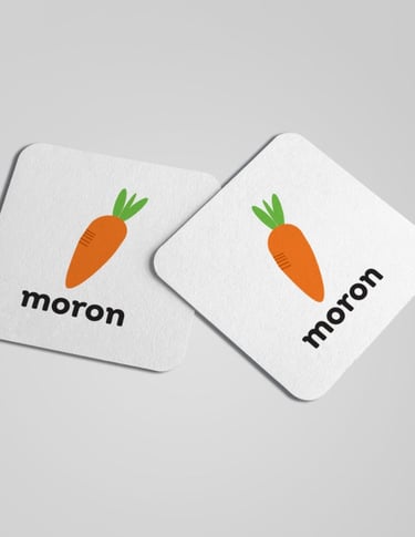 Our “Moron” or “Carrot” coasters