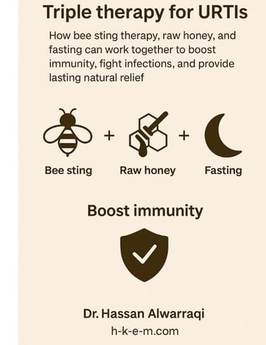 🐝🍯 Triple Therapy for URTI Forever : Bee Stings, Honey, and Fasting? 🌙