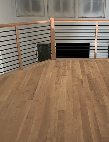 Oak hardwood flooring installation in Weddington NC