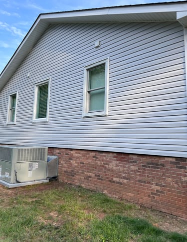 Completed exterior siding replacement in Ballantyne NC