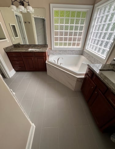 Bathroom renovation completed in Weddington NC