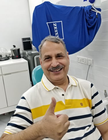 Happy healthy patient highly recommending the top endodontist i.e. root canal specialist in Malad Mumbai