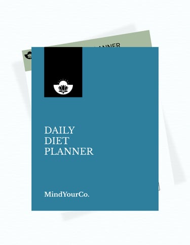 daily diet planner mockup cover