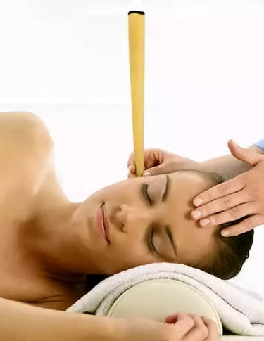 Cone hindu para limpeza energética e relaxamento profundo.