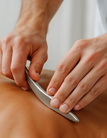 Liberação miofascial para redução de tensões e rigidez muscular