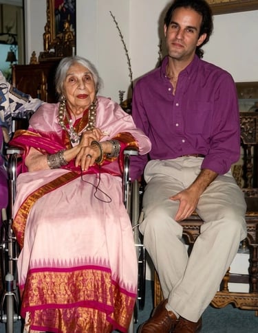 Tal Avitzur with Beatrice Wood.
